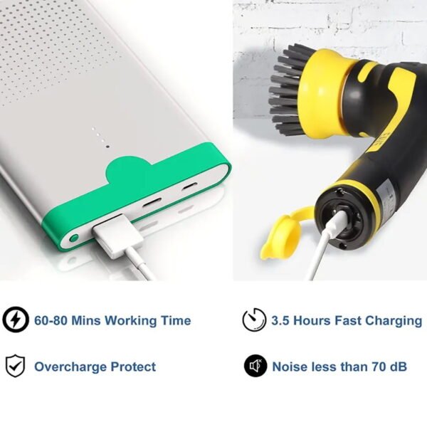 Rechargeable Handheld Cleaning Brush(Model No.: 2621E) - Image 6