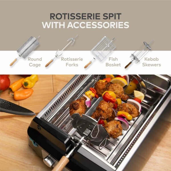 Smokeless Infrared Rotisserie Grill (Model No.: 2098) - Image 6