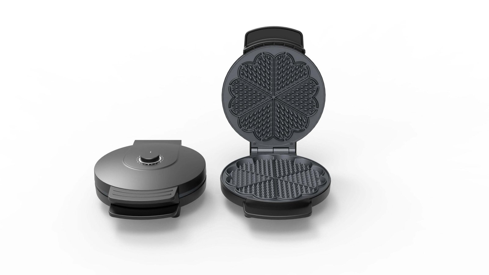 Premium Electric Single Waffle Maker (Model No.:3026) - Image 3